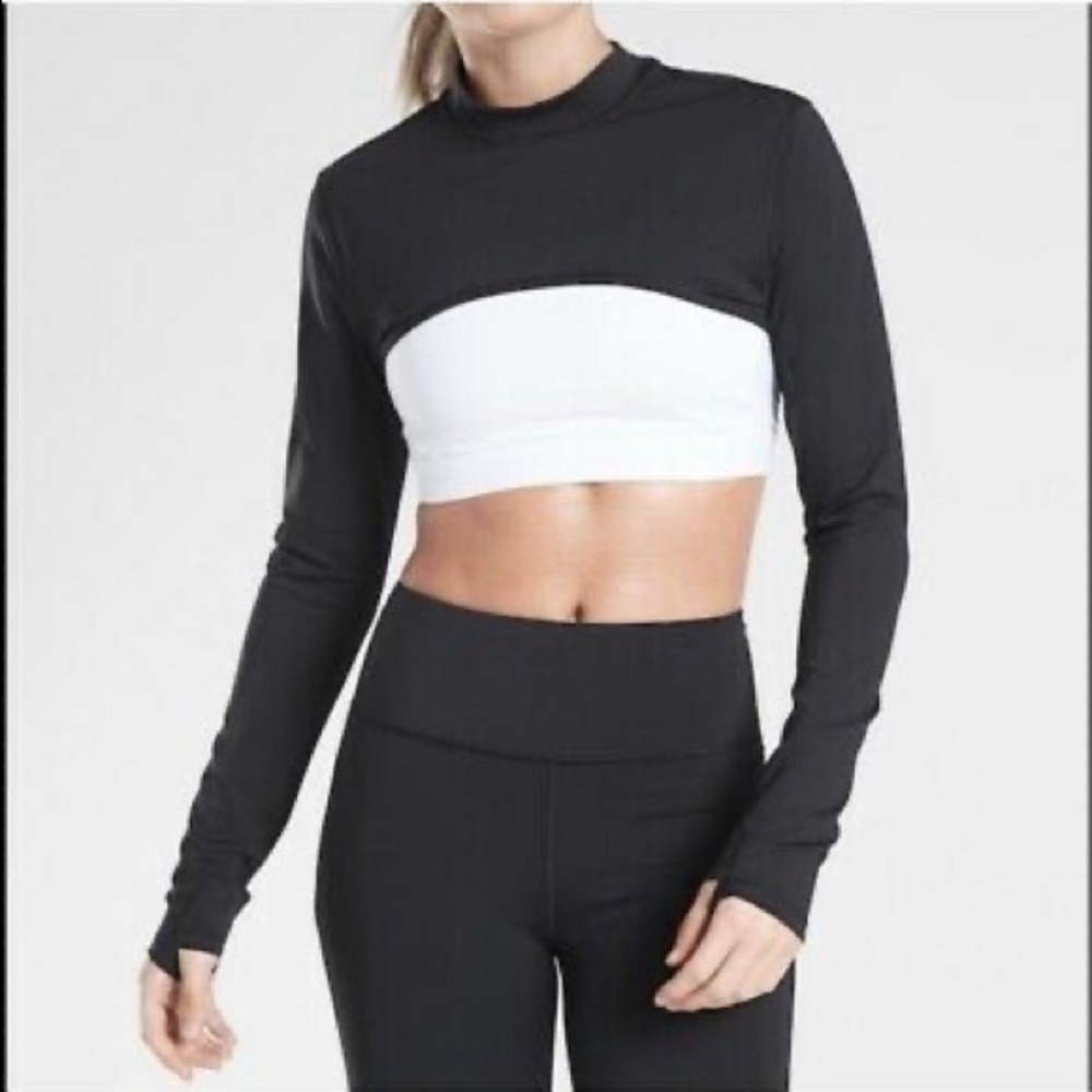 NWT Athleta Eclipse Shrug Crop Top Large